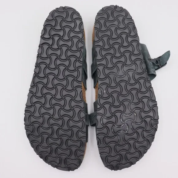 Naot Men's Santa Cruz Sandals Size EU 46 US 13 Gray Nubuck Leather Cork Soles